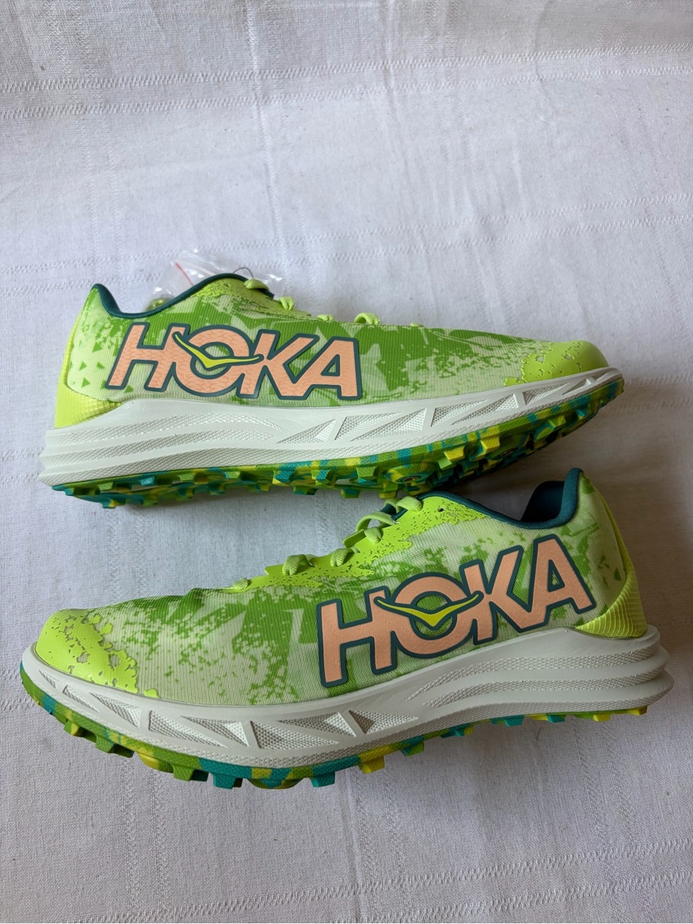 Hoka One One Crescendo XC Green Track Spike Running Shoes Men's Size 9.5 - Picture 6 of 8